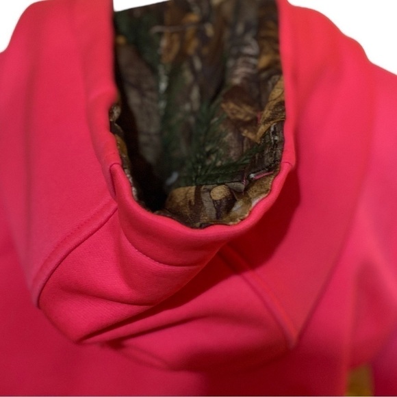 Under Armor X Real Tree Pink Camo Cold Weather Hoodie Storm 1 Size Small - Picture 7 of 7